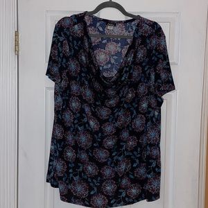 Navy blue blouse-Simply Emma-2x